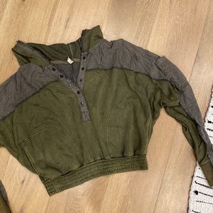 Free People Movement crop hoodie